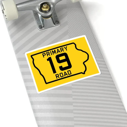 Iowa Primary 19 (Iowa) (Road Sign) STICKER Vinyl Kiss-Cut Decal - The Sticker Space