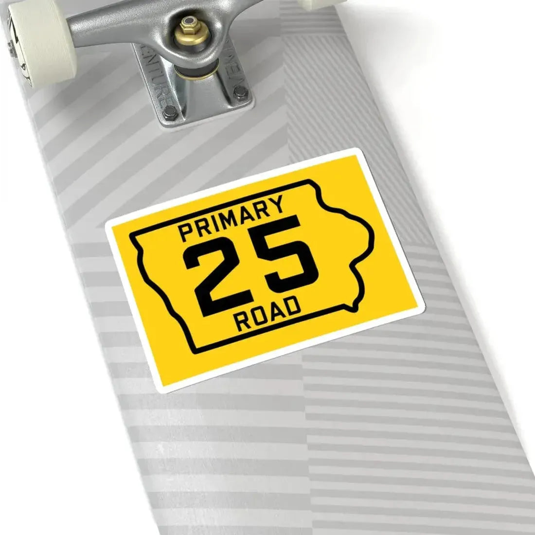 Iowa Primary 25 (Iowa) (Road Sign) STICKER Vinyl Kiss-Cut Decal - The Sticker Space