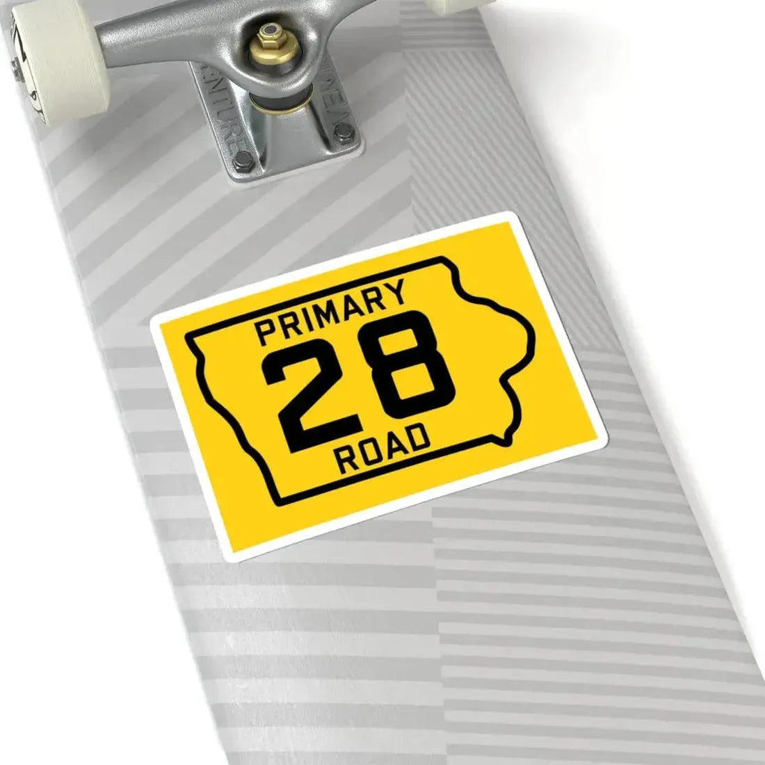 Iowa Primary 28 (Iowa) (Road Sign) STICKER Vinyl Kiss-Cut Decal - The Sticker Space