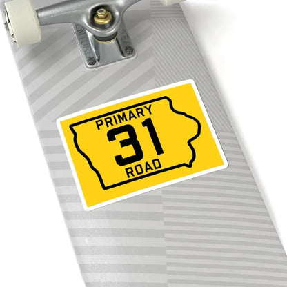 Iowa Primary 31 (Iowa) (Road Sign) STICKER Vinyl Kiss-Cut Decal - The Sticker Space
