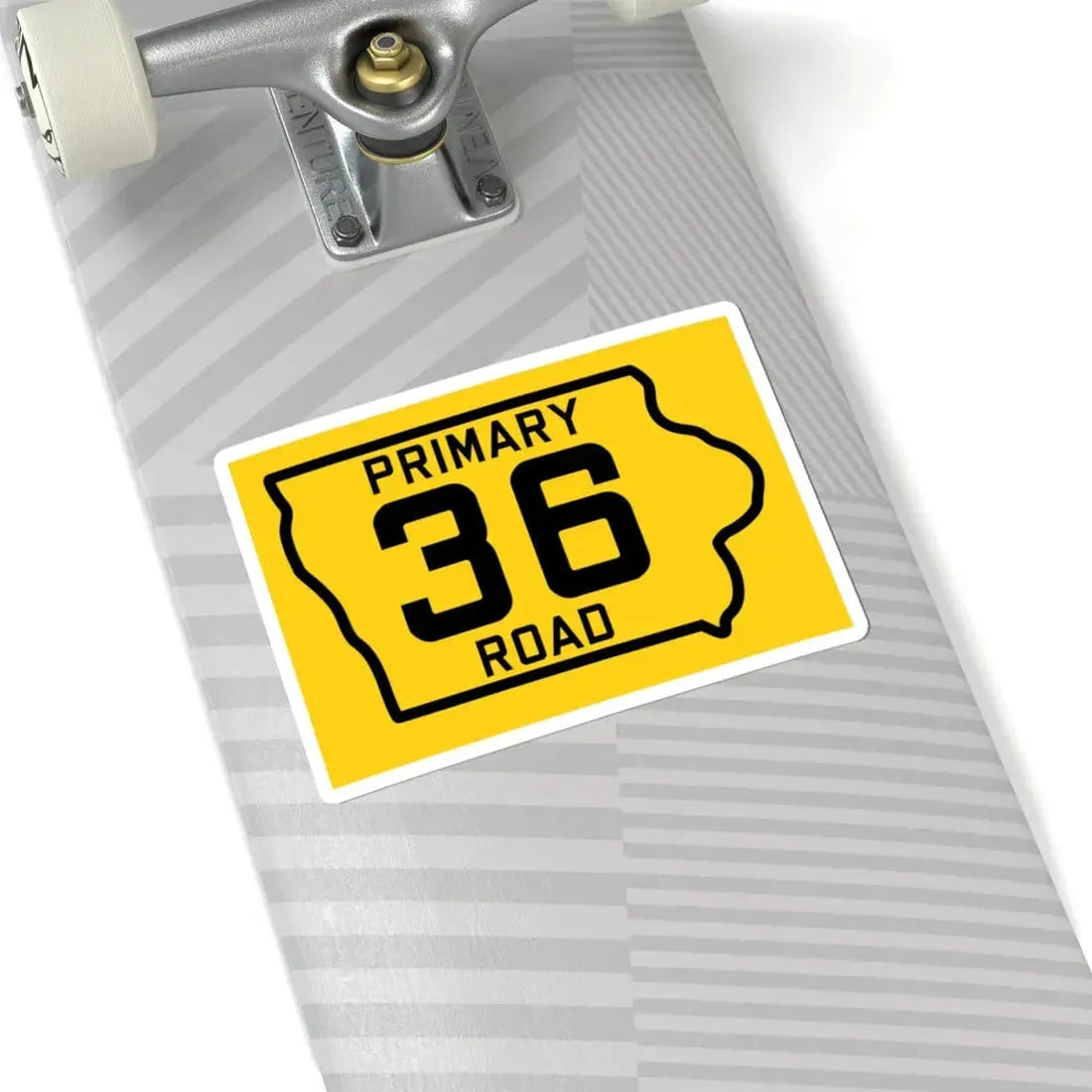 Iowa Primary 36 (Iowa) (Road Sign) STICKER Vinyl Kiss-Cut Decal - The Sticker Space