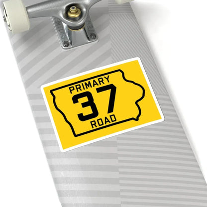 Iowa Primary 37 (Iowa) (Road Sign) STICKER Vinyl Kiss-Cut Decal - The Sticker Space