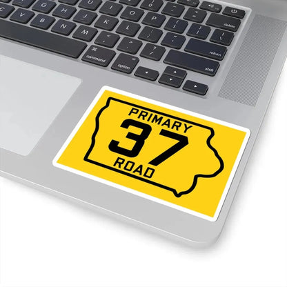 Iowa Primary 37 (Iowa) (Road Sign) STICKER Vinyl Kiss-Cut Decal - The Sticker Space