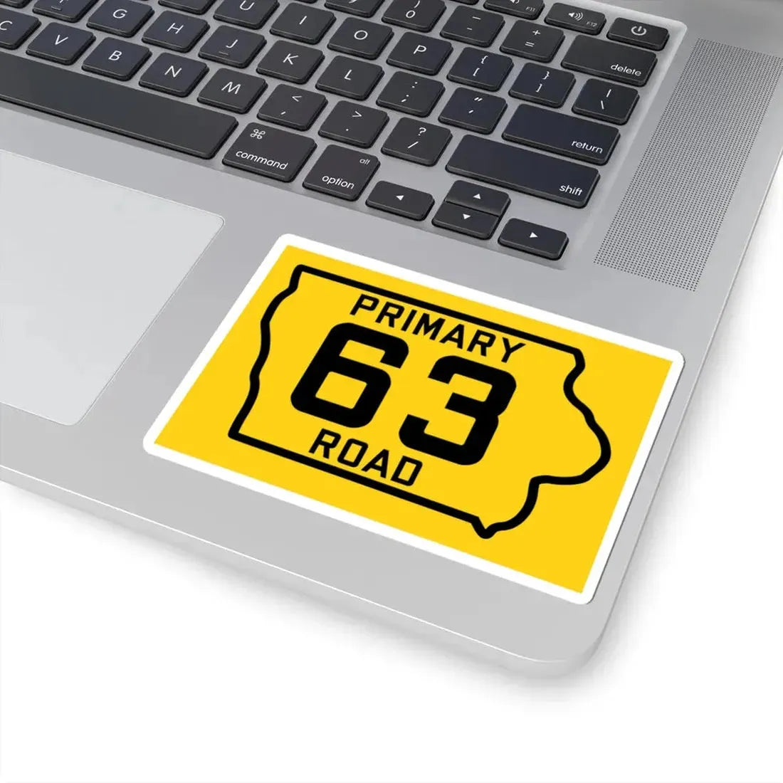 Iowa Primary 63 (Iowa) (Road Sign) STICKER Vinyl Kiss-Cut Decal - The Sticker Space