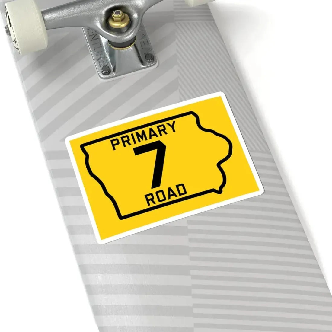 Iowa Primary 7 (Iowa) (Road Sign) STICKER Vinyl Kiss-Cut Decal - The Sticker Space