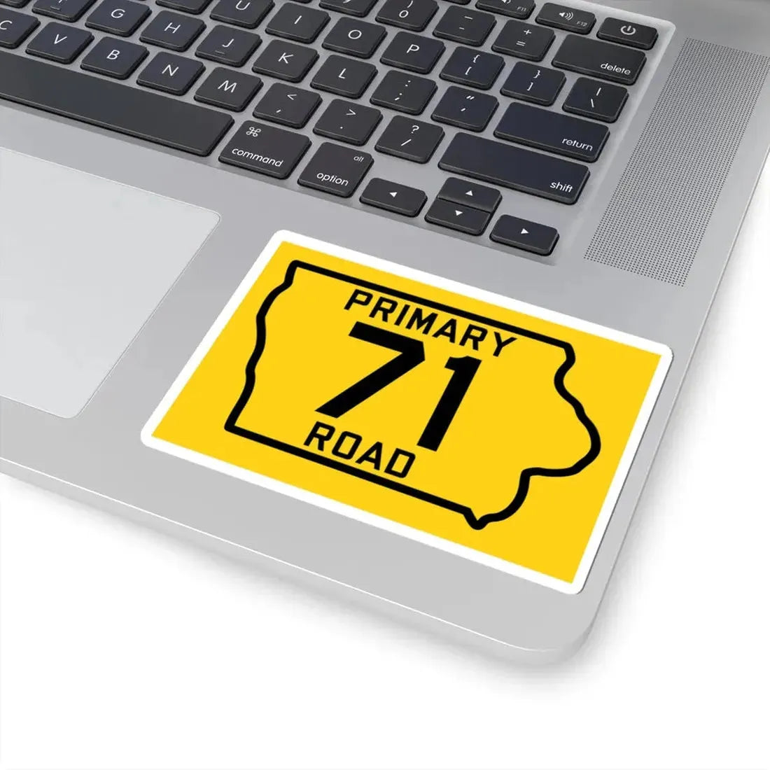 Iowa Primary 71 (Iowa) (Road Sign) STICKER Vinyl Kiss-Cut Decal - The Sticker Space