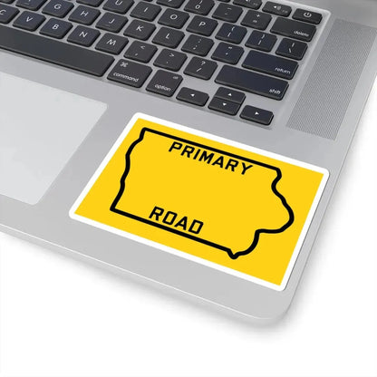 Iowa Primary blank (Iowa) (Road Sign) STICKER Vinyl Kiss-Cut Decal - The Sticker Space