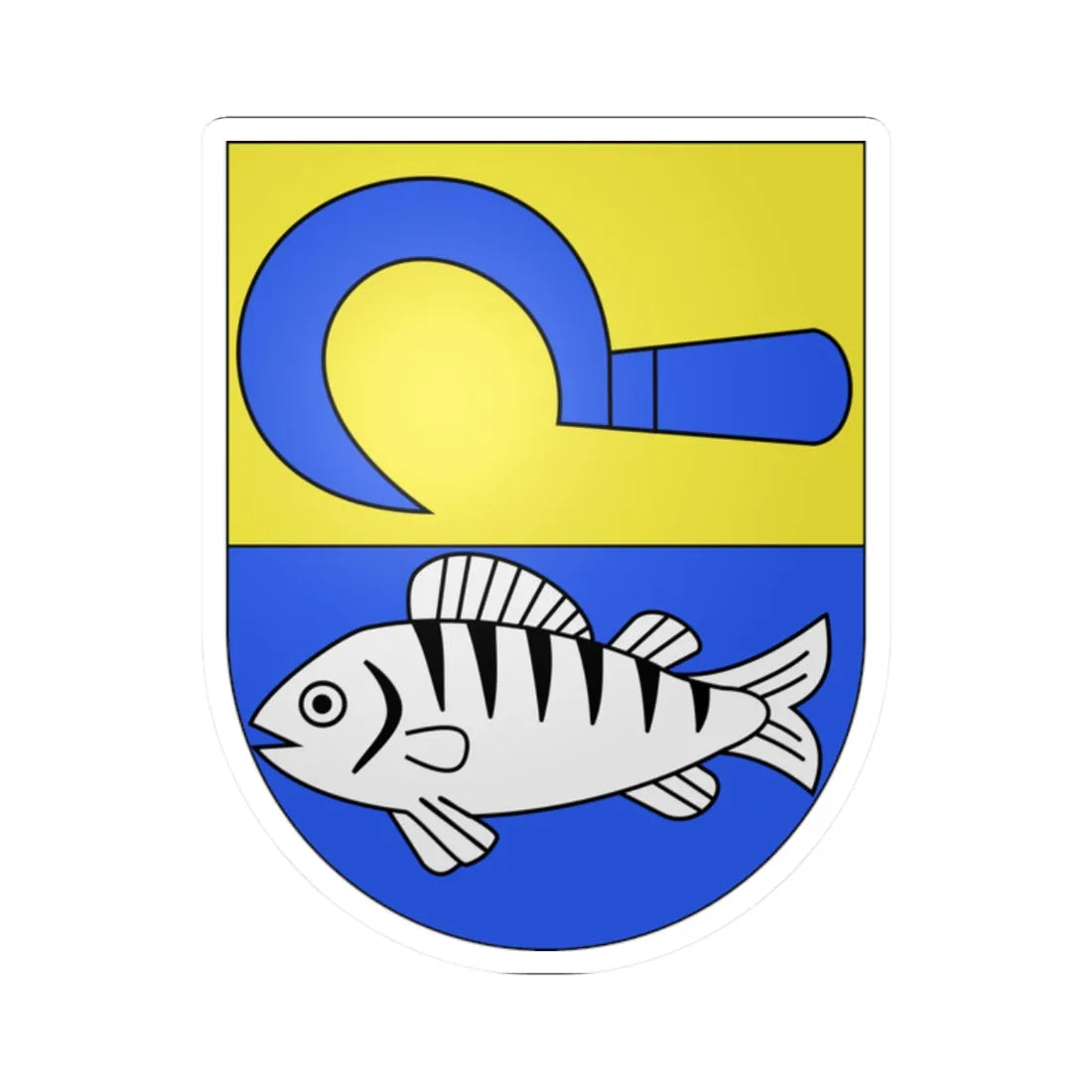 Ipsach-coat of arms (Switzerland) (Coat of Arms) STICKER Vinyl Kiss-Cut Decal - The Sticker Space