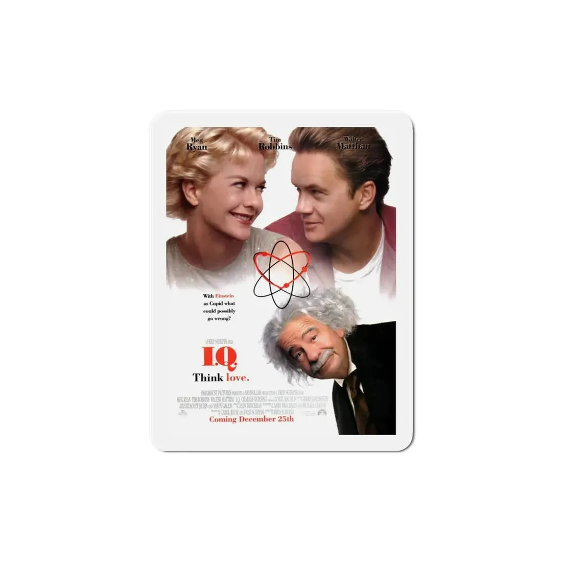 IQ 1994 Movie Poster Refrigerator Magnet - The Sticker Space