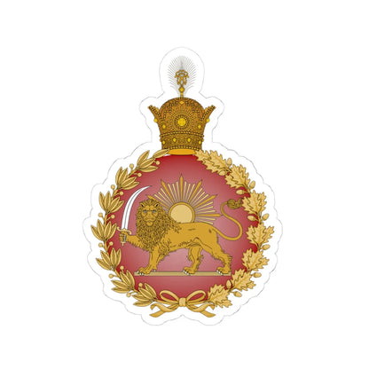 Iran Imperial Shahrbani (Iran) (Coat of Arms) STICKER Vinyl Kiss-Cut Decal 4 Inch White - The Sticker Space