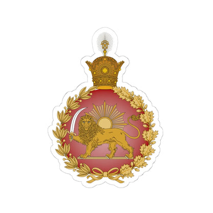 Iran Imperial Shahrbani (Iran) (Coat of Arms) STICKER Vinyl Kiss-Cut Decal 6 Inch White - The Sticker Space