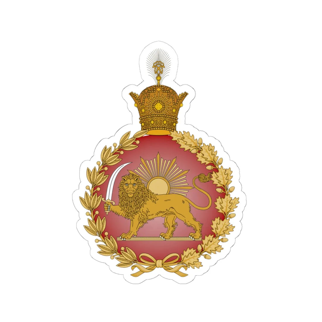 Iran Imperial Shahrbani (Iran) (Coat of Arms) STICKER Vinyl Kiss-Cut Decal - The Sticker Space