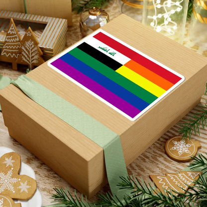 Iraq Rainbow Flag (Iraq) STICKER Vinyl Kiss-Cut Decal - The Sticker Space