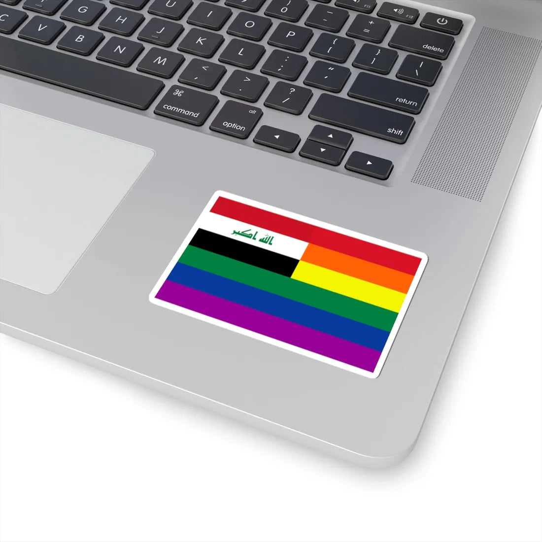Iraq Rainbow Flag (Iraq) STICKER Vinyl Kiss-Cut Decal - The Sticker Space