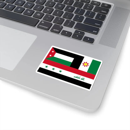 Iraqi Flag Montage (Iraq) STICKER Vinyl Kiss-Cut Decal - The Sticker Space