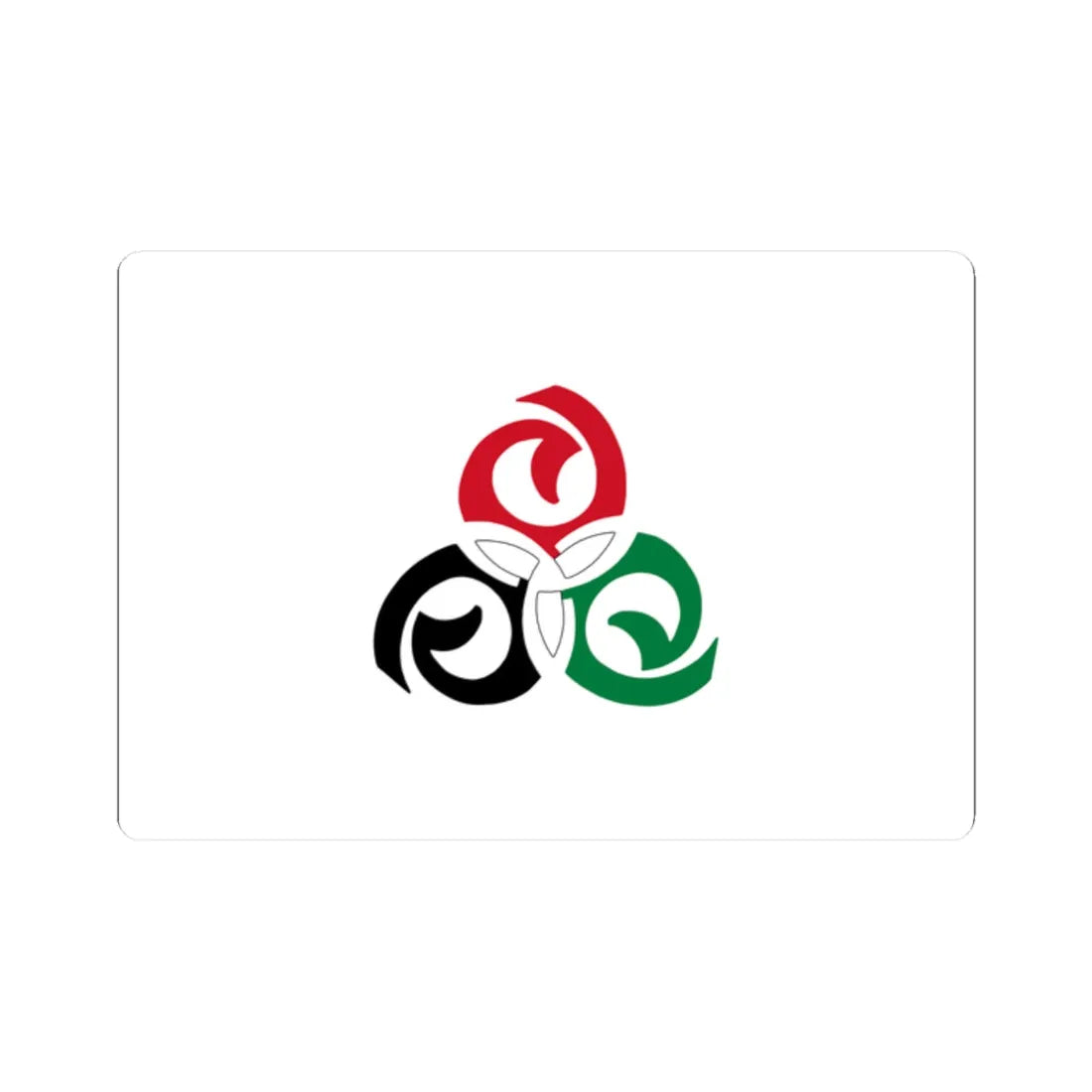 Iraqi National Congress flag (Iraq) STICKER Vinyl Kiss-Cut Decal 2 Inch White - The Sticker Space