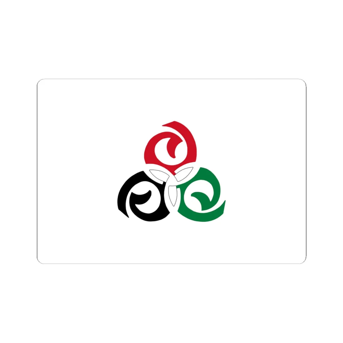 Iraqi National Congress flag (Iraq) STICKER Vinyl Kiss-Cut Decal 6 Inch White - The Sticker Space