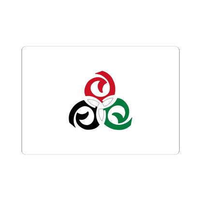 Iraqi National Congress flag (Iraq) STICKER Vinyl Kiss-Cut Decal 6 Inch White - The Sticker Space