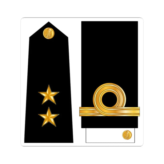 IraqNavyRankInsignia 10 (Iraq) (Military Rank) STICKER Vinyl Kiss-Cut Decal 2 Inch White - The Sticker Space