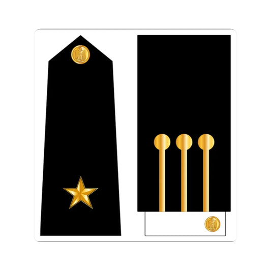 IraqNavyRankInsignia 11 (Iraq) (Military Rank) STICKER Vinyl Kiss-Cut Decal 2 Inch White - The Sticker Space