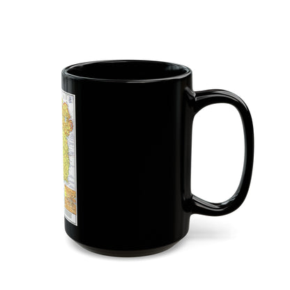 Ireland - A Visitor's Guide (1981) (Map) Black Coffee Mug-The Sticker Space