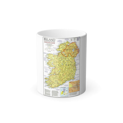 Ireland - A Visitor's Guide (1981) (Map) Color Changing Mug 11oz-11oz-The Sticker Space