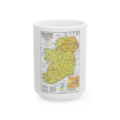 Ireland - A Visitor's Guide (1981) (Map) White Coffee Mug-15oz-The Sticker Space