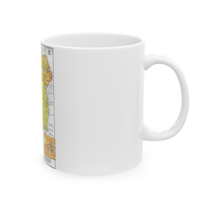 Ireland - A Visitor's Guide (1981) (Map) White Coffee Mug-The Sticker Space