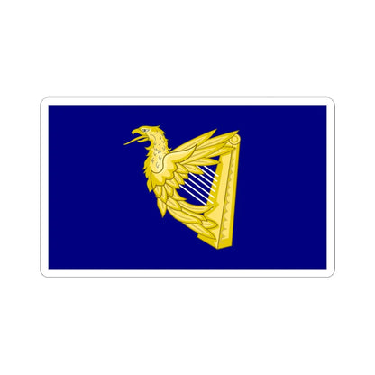 Ireland Eagle Harp Flag (Ireland) STICKER Vinyl Kiss-Cut Decal 6 Inch White - The Sticker Space