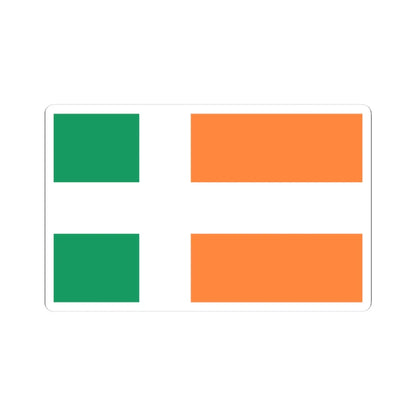 Ireland Nordic flag proposal (Ireland) STICKER Vinyl Kiss-Cut Decal 3 Inch White - The Sticker Space