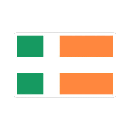 Ireland Nordic flag proposal (Ireland) STICKER Vinyl Kiss-Cut Decal 6 Inch White - The Sticker Space
