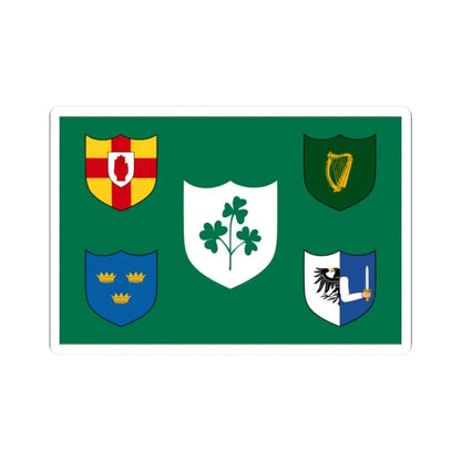 IRFU flag (Ireland) STICKER Vinyl Kiss-Cut Decal 2 Inch White - The Sticker Space