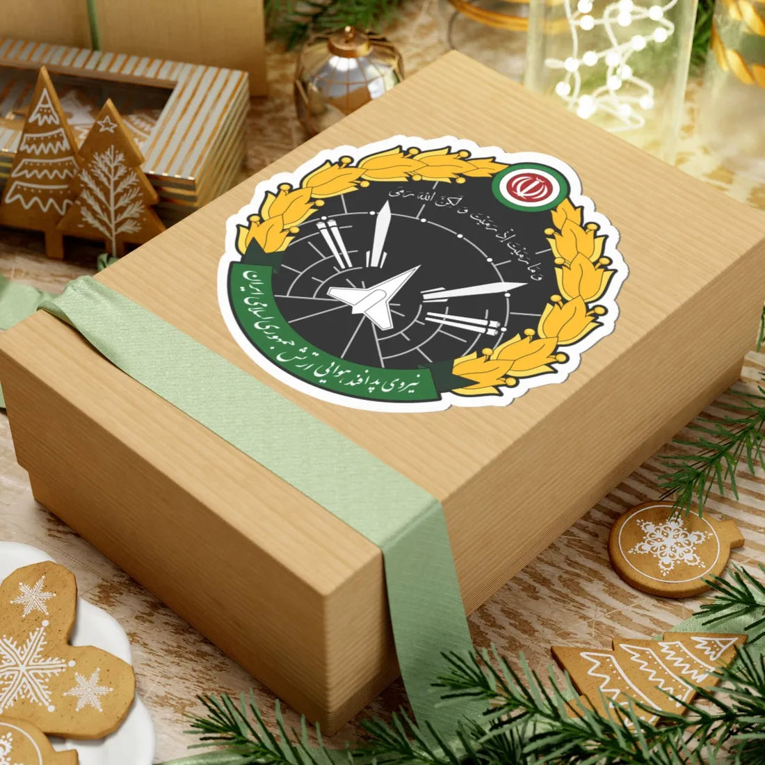 IRI Air Defence Seal New (Iran) (Coat of Arms) STICKER Vinyl Kiss-Cut Decal - The Sticker Space