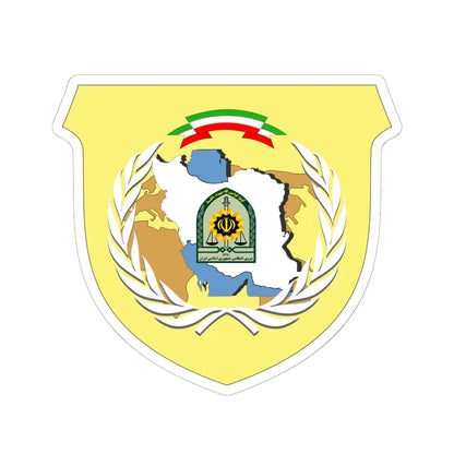 IRI.Anti-Narcotics Police (Iran) (Coat of Arms) STICKER Vinyl Kiss-Cut Decal 6 Inch White - The Sticker Space