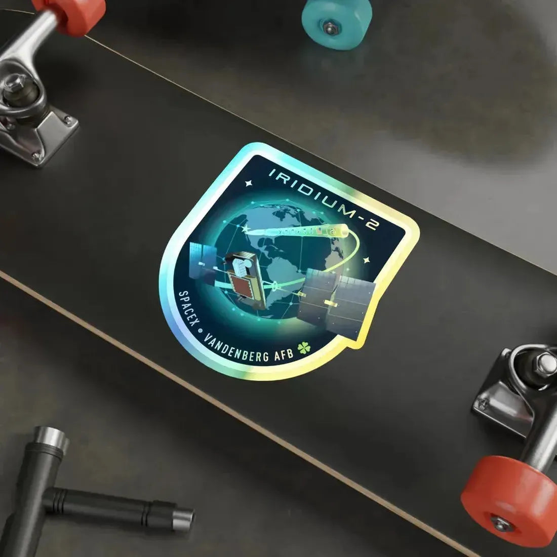 Iridium-2 (SpaceX) Holographic STICKER Die-Cut Vinyl Decal - The Sticker Space