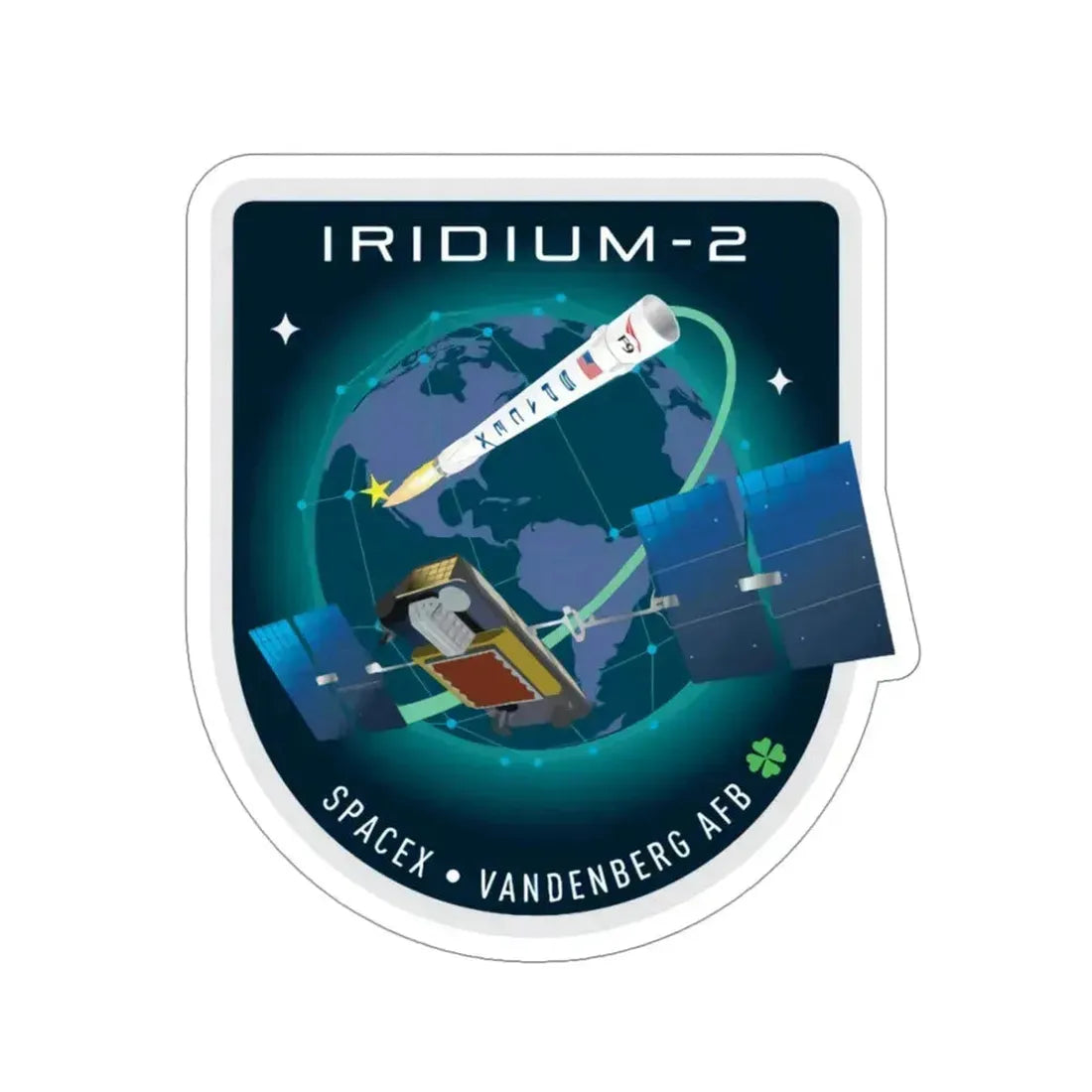 Iridium-2 (SpaceX) STICKER Vinyl Die-Cut Decal 4 Inch - The Sticker Space