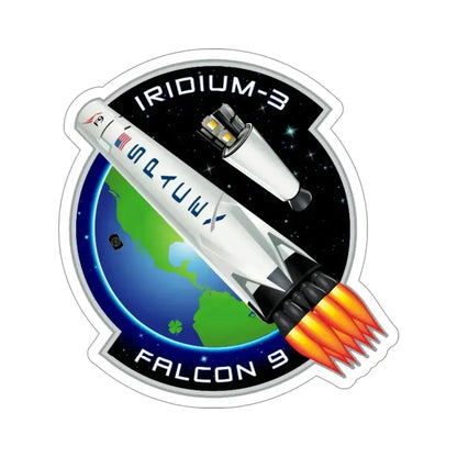 Iridium-3 (SpaceX) STICKER Vinyl Die-Cut Decal 6 Inch - The Sticker Space