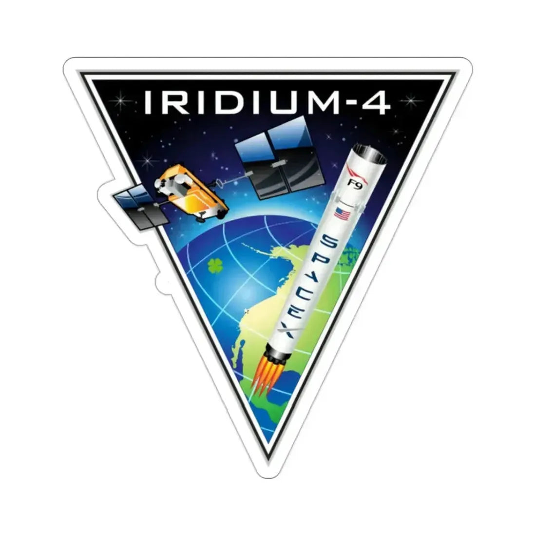 Iridium-4 (SpaceX) STICKER Vinyl Die-Cut Decal 2 Inch - The Sticker Space