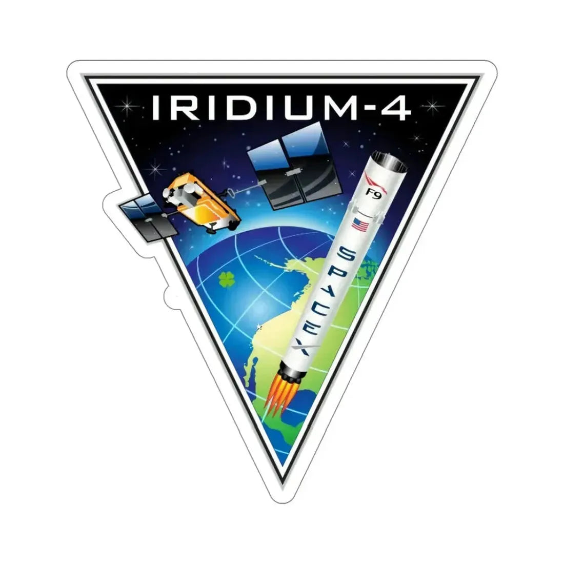 Iridium-4 (SpaceX) STICKER Vinyl Die-Cut Decal 5 Inch - The Sticker Space