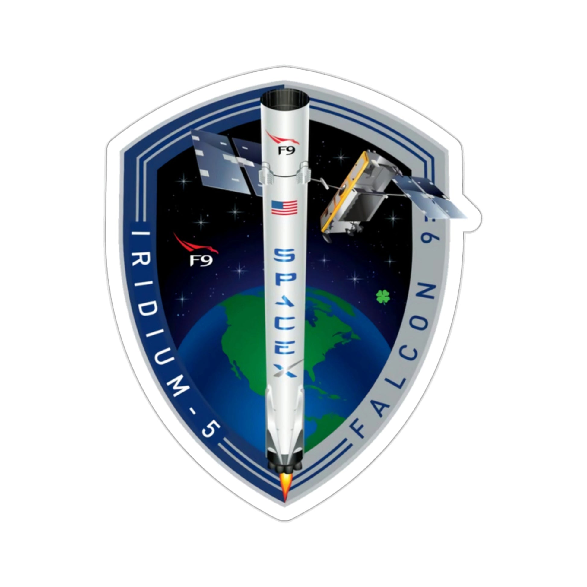 Iridium-5 (SpaceX) STICKER Vinyl Die-Cut Decal-2 Inch-The Sticker Space