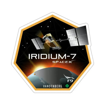 Iridium-7 (SpaceX) STICKER Vinyl Die-Cut Decal 5 Inch - The Sticker Space