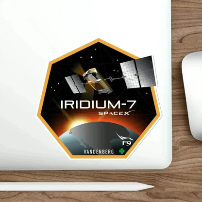 Iridium-7 (SpaceX) STICKER Vinyl Die-Cut Decal - The Sticker Space