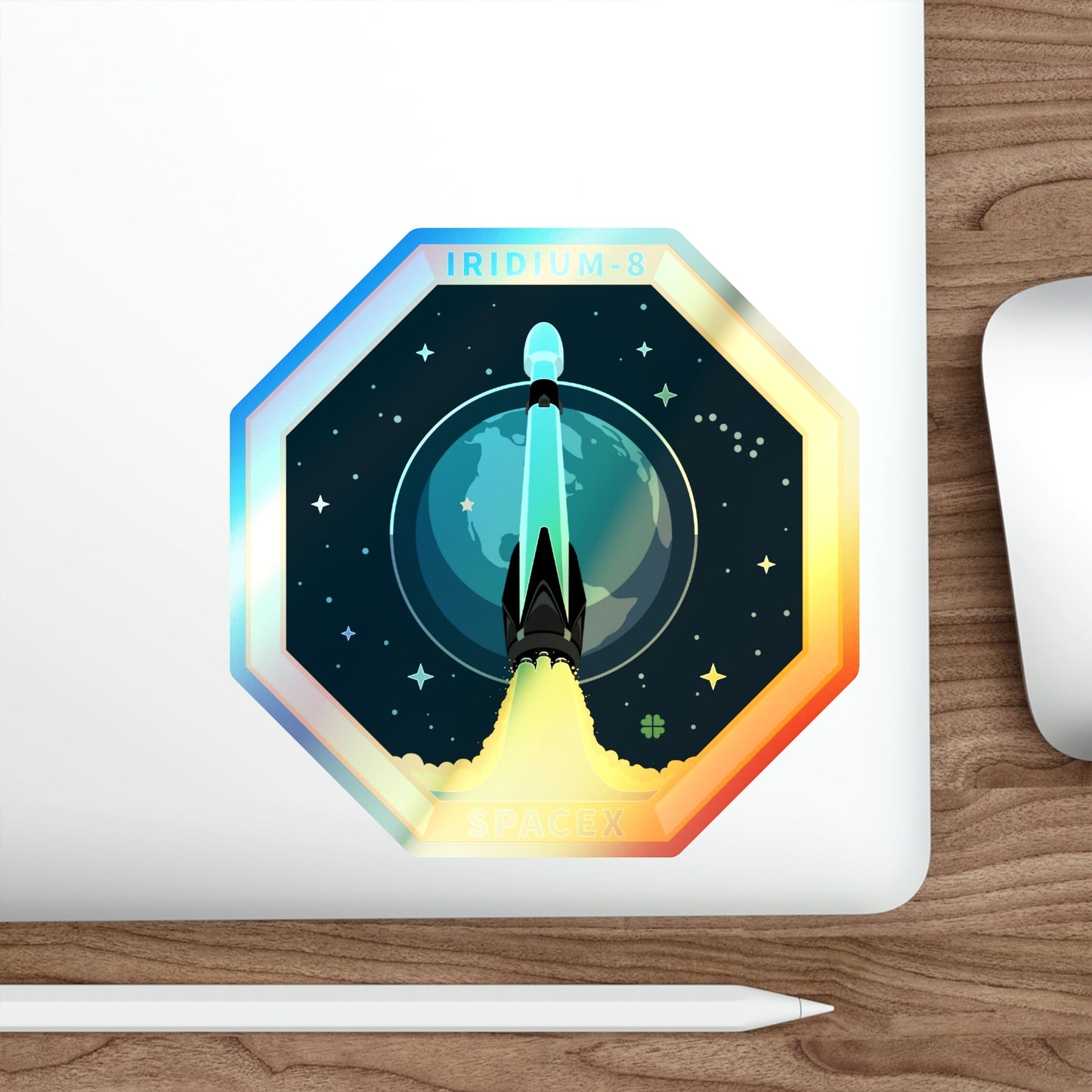 Iridium-8 (SpaceX) Holographic STICKER Die-Cut Vinyl Decal-The Sticker Space