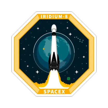 Iridium-8 (SpaceX) STICKER Vinyl Die-Cut Decal 2 Inch - The Sticker Space