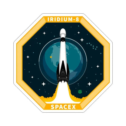 Iridium-8 (SpaceX) STICKER Vinyl Die-Cut Decal 4 Inch - The Sticker Space