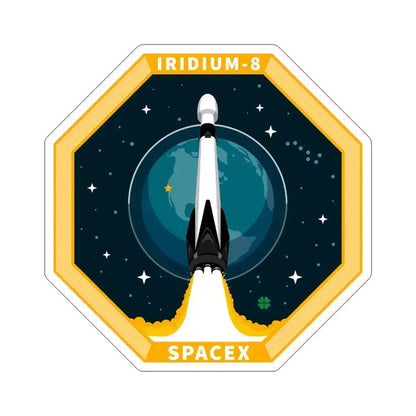 Iridium-8 (SpaceX) STICKER Vinyl Die-Cut Decal 5 Inch - The Sticker Space