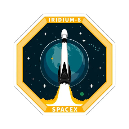 Iridium-8 (SpaceX) STICKER Vinyl Die-Cut Decal 6 Inch - The Sticker Space