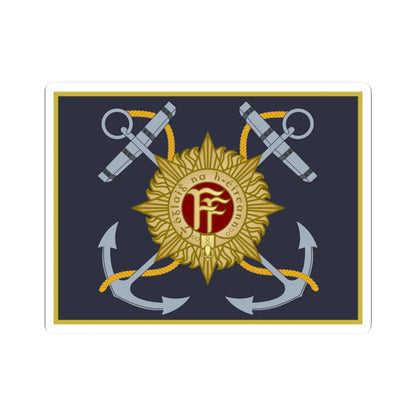 Irish Naval Service Colour (Ireland) STICKER Vinyl Kiss-Cut Decal 2 Inch White - The Sticker Space