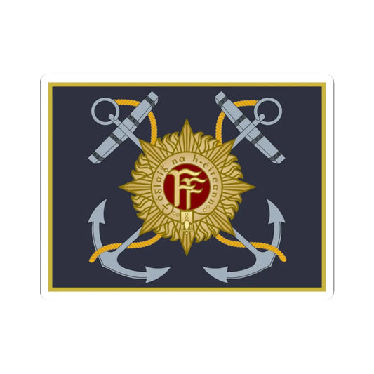 Irish Naval Service Colour (Ireland) STICKER Vinyl Kiss-Cut Decal 2 Inch White - The Sticker Space