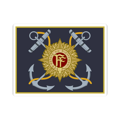 Irish Naval Service Colour (Ireland) STICKER Vinyl Kiss-Cut Decal 3 Inch White - The Sticker Space